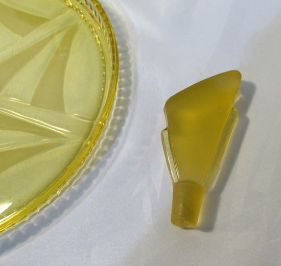 Czech Art Deco Crystal Cordial Set for Two